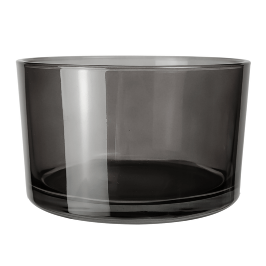 750ml - Mónaco Vaso de vidrio para velas - Gris Transparente - Candle Craft