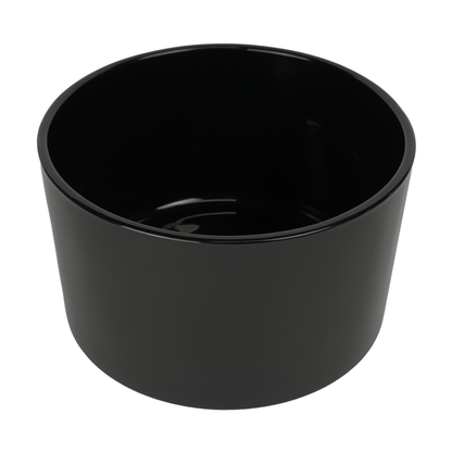 750ml - Mónaco Vaso de vidrio para velas - Negro Brillante - Candle Craft