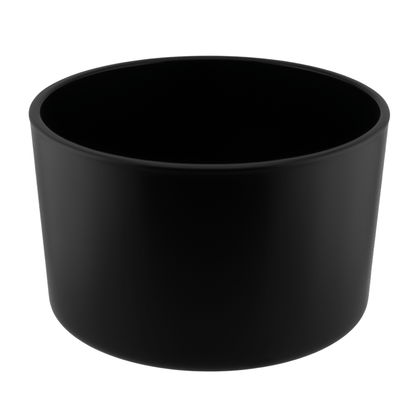 750ml - Mónaco Vaso de vidrio para velas - Negro Mate - Candle Craft