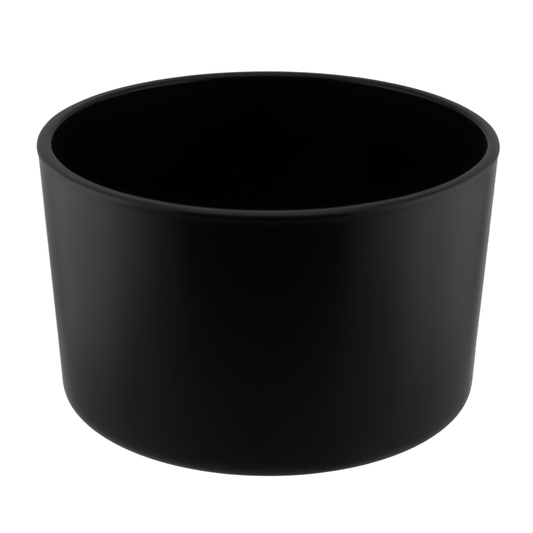 750ml - Mónaco Vaso de vidrio para velas - Negro Mate - Candle Craft