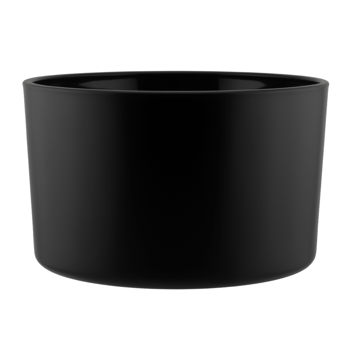 750ml - Mónaco Vaso de vidrio para velas - Negro Mate - Candle Craft