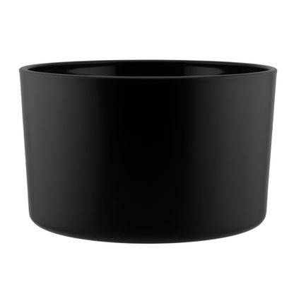 750ml - Mónaco Vaso de vidrio para velas - Negro Mate - Candle Craft
