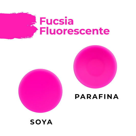 Colorante en Polvo Neón Fluorescente para Velas Alta Concentración – Color: Rosa Fucsia