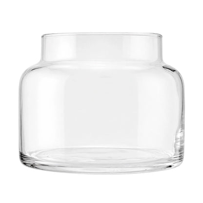 800ml - Porto Vaso de Vidrio Redondo - Frasco Tipo Botica para Velas - Cristal Transparente - Candle Craft