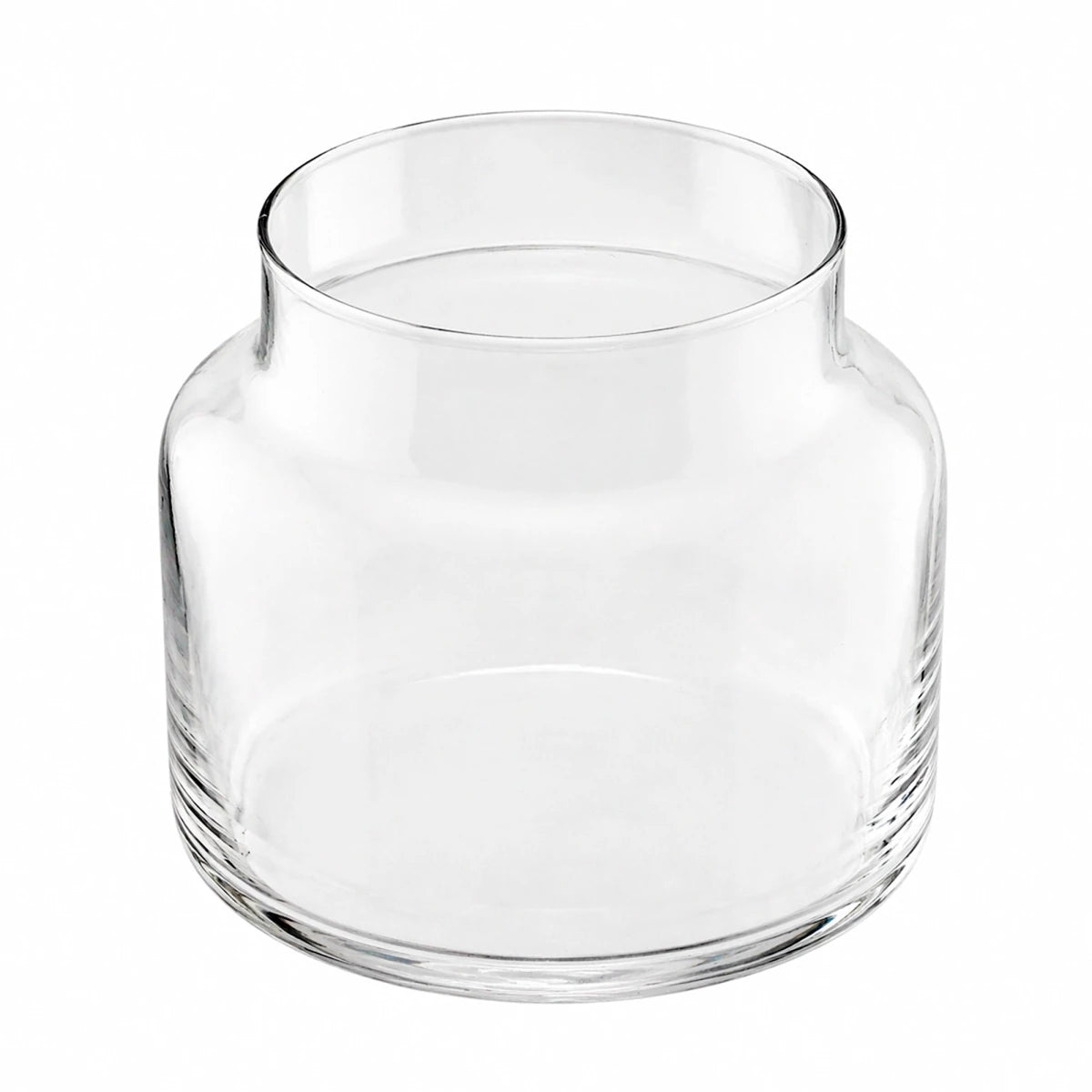 800ml - Porto Vaso de Vidrio Redondo - Frasco Tipo Botica para Velas - Cristal Transparente - Candle Craft