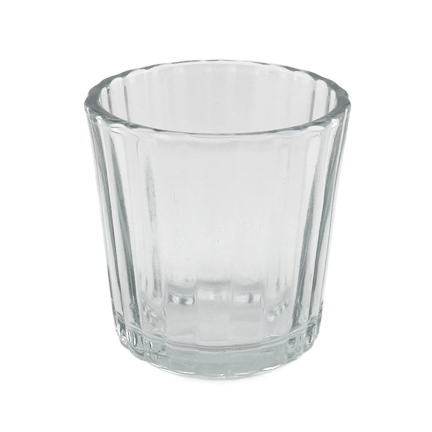 85ml - Veladora con Cruz - Vaso de vidrio para velas - Transparente - Candle Craft