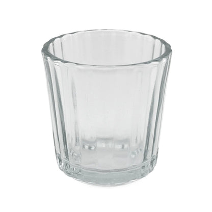 85ml - Veladora con Cruz - Vaso de vidrio para velas - Transparente - Candle Craft