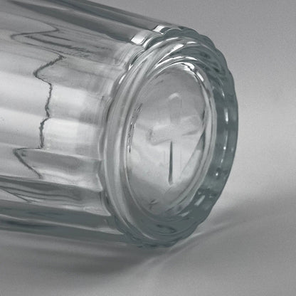 85ml - Veladora con Cruz - Vaso de vidrio para velas - Transparente - Candle Craft