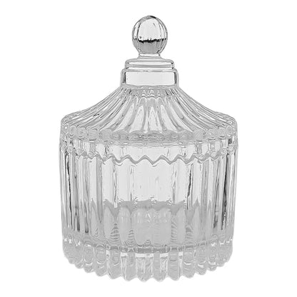 85ml - Versalles Vaso de Lujo de Vidrio para Velas - Frasco para Velas - Cristal Transparente - Candle Craft