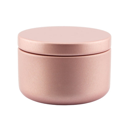 65ml - Tokio Lata de Aluminio Redondo para Velas - Oro Rosado - Rosa Champagne