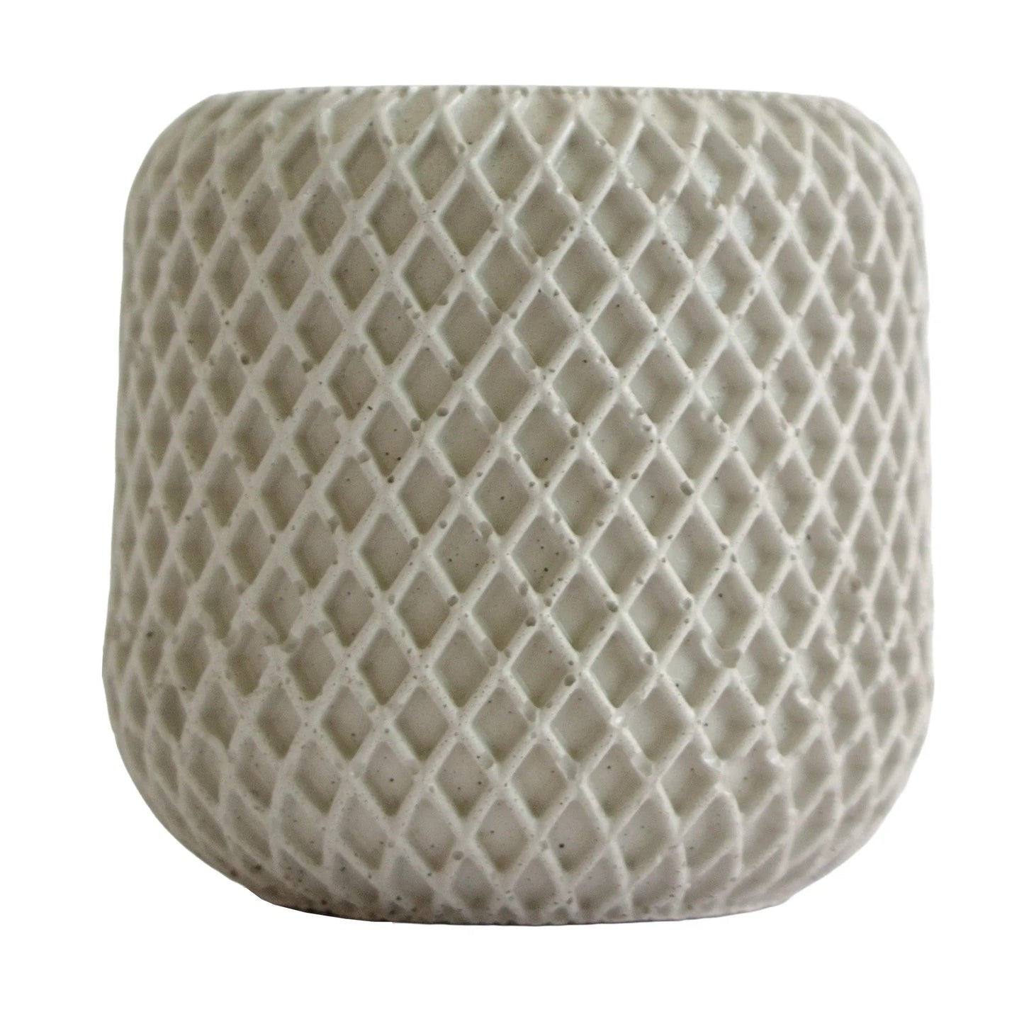 90ml - Carrara Vaso de Concreto para velas - Blanco - Candle Craft