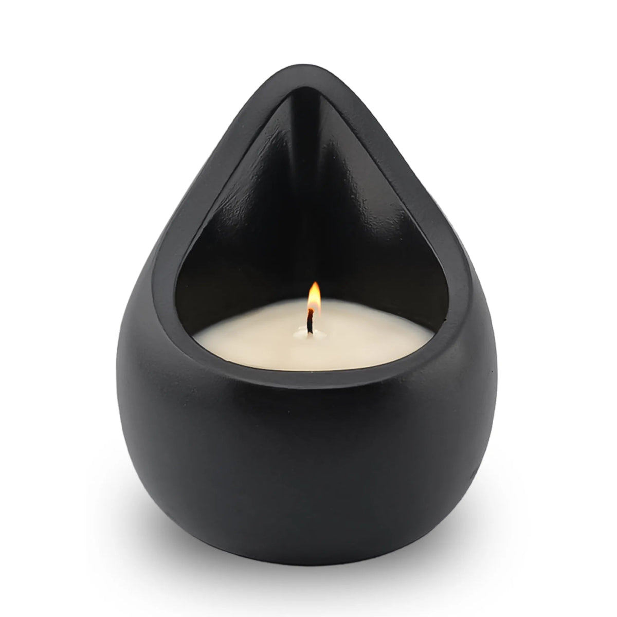 90ml - Carrara Vaso de Concreto para Velas de Masaje - Frasco Gris Oxford - Candle Craft