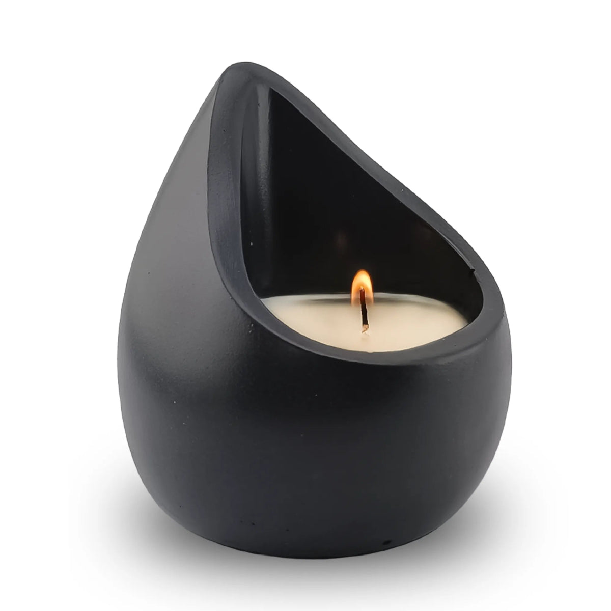 90ml - Carrara Vaso de Concreto para Velas de Masaje - Frasco Gris Oxford - Candle Craft