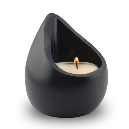 90ml - Carrara Vaso de Concreto para Velas de Masaje - Frasco Gris Oxford - Candle Craft