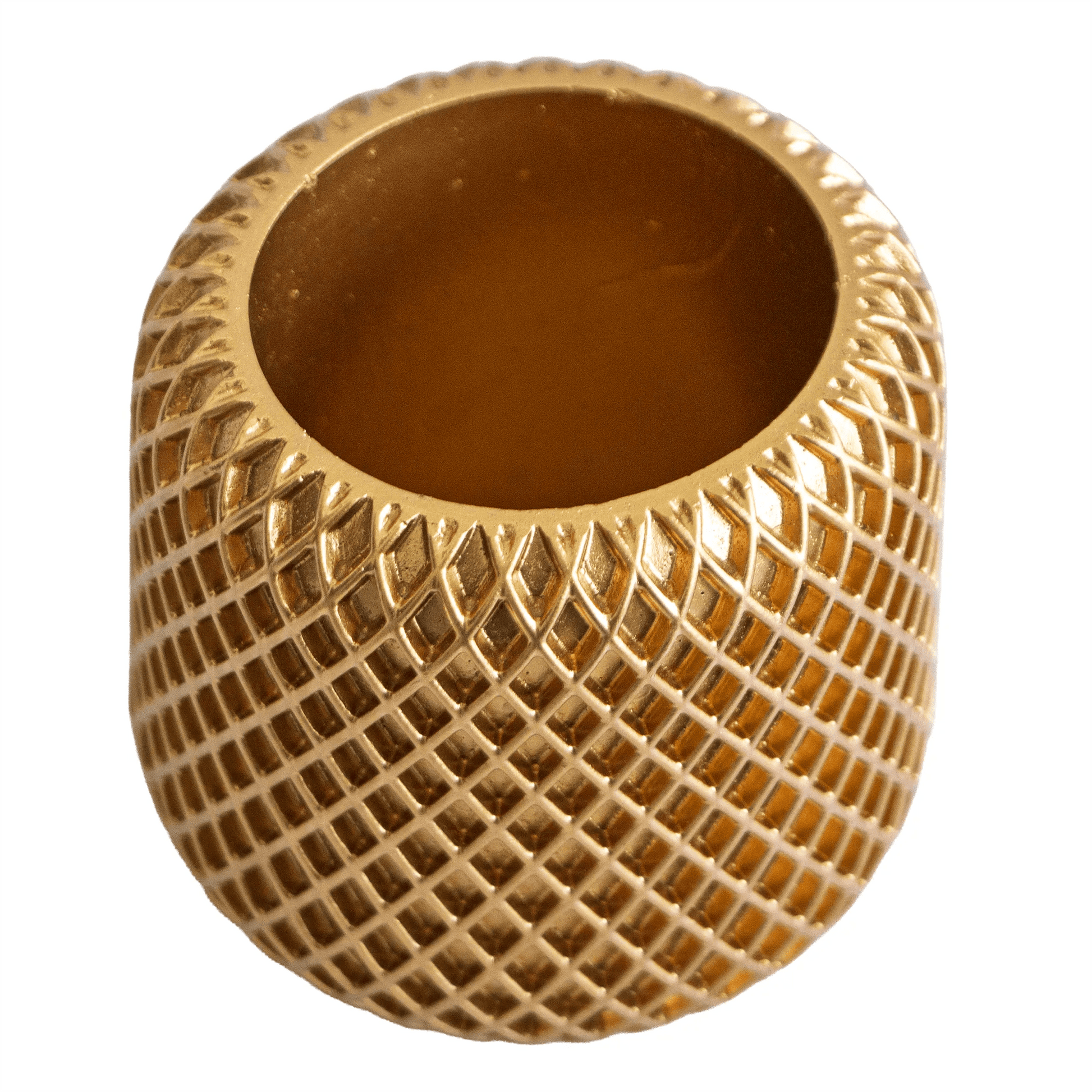 90ml - Carrara Vaso de Concreto para velas - Dorado - Candle Craft