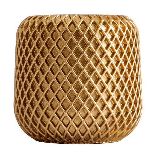 90ml - Carrara Vaso de Concreto para velas - Dorado - Candle Craft