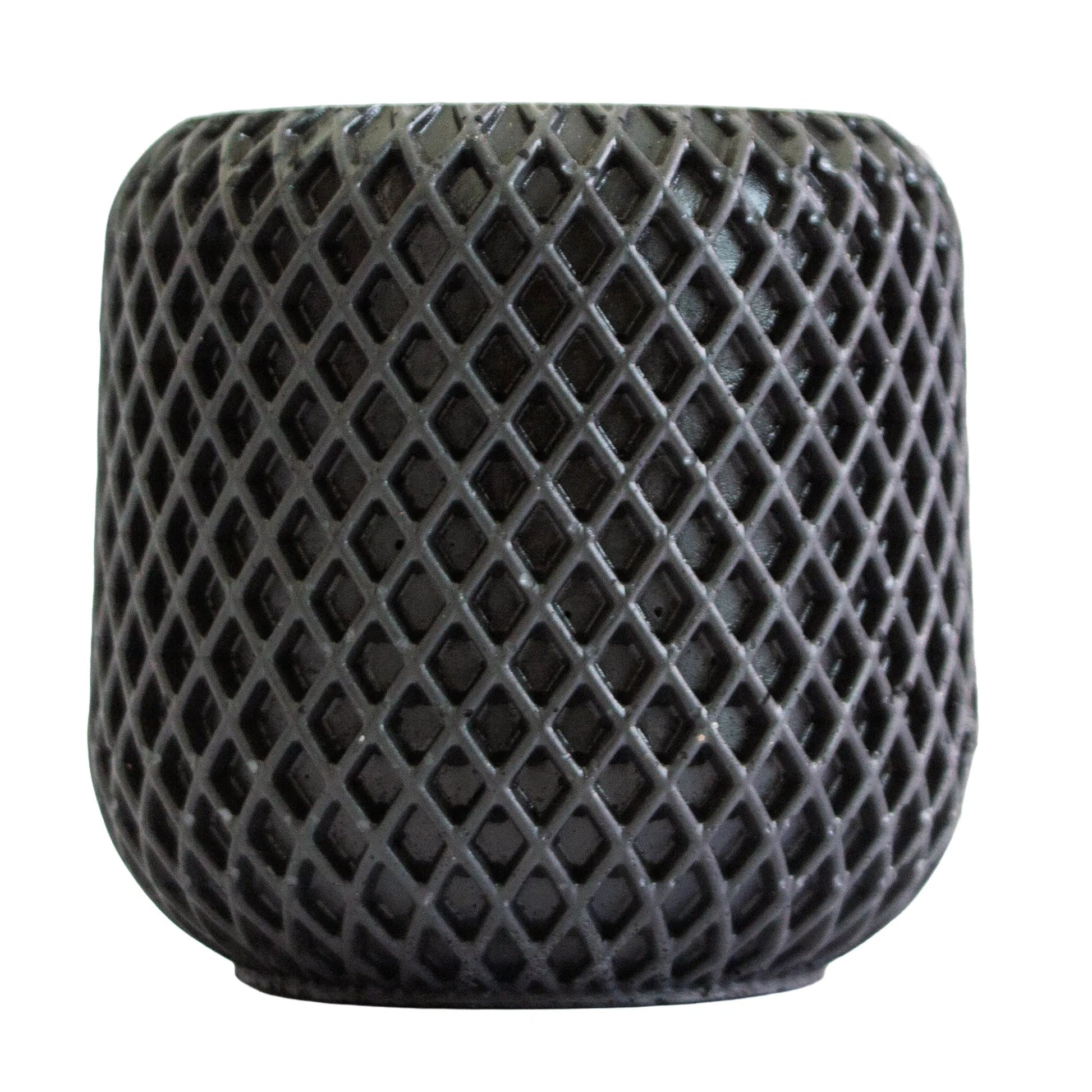 90ml - Carrara Vaso de Concreto para velas - Gris Oxford - Candle Craft