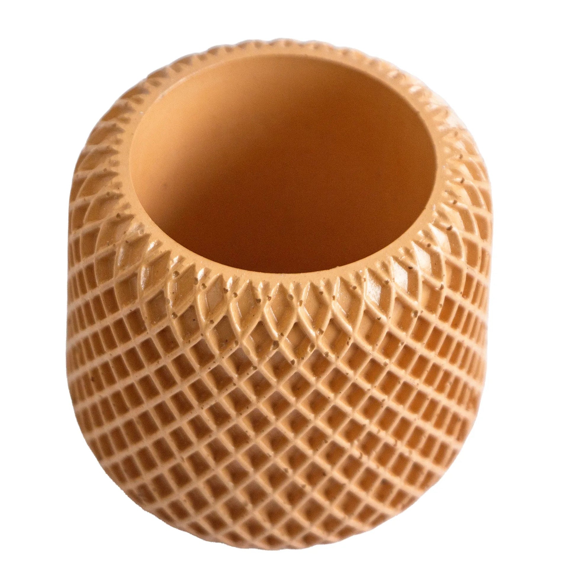 90ml - Carrara Vaso de Concreto para velas - Marrón / Café - Candle Craft