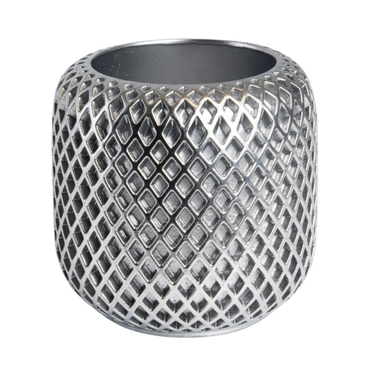 90ml - Carrara Vaso de Concreto para velas - Plateado - Candle Craft