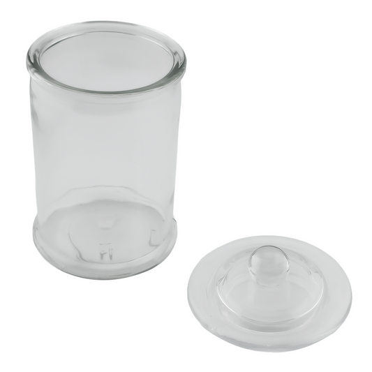 400ml - Oxford Vaso de vidrio para velas estilo columna cilíndrico - Transparente