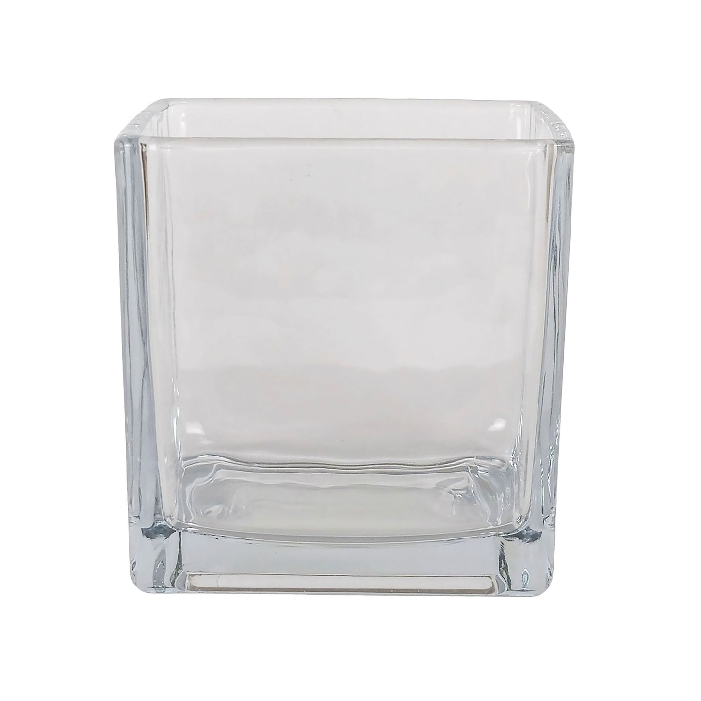 330ml - Glasgow Vaso cuadrado de vidrio para velas cubo - Transparente