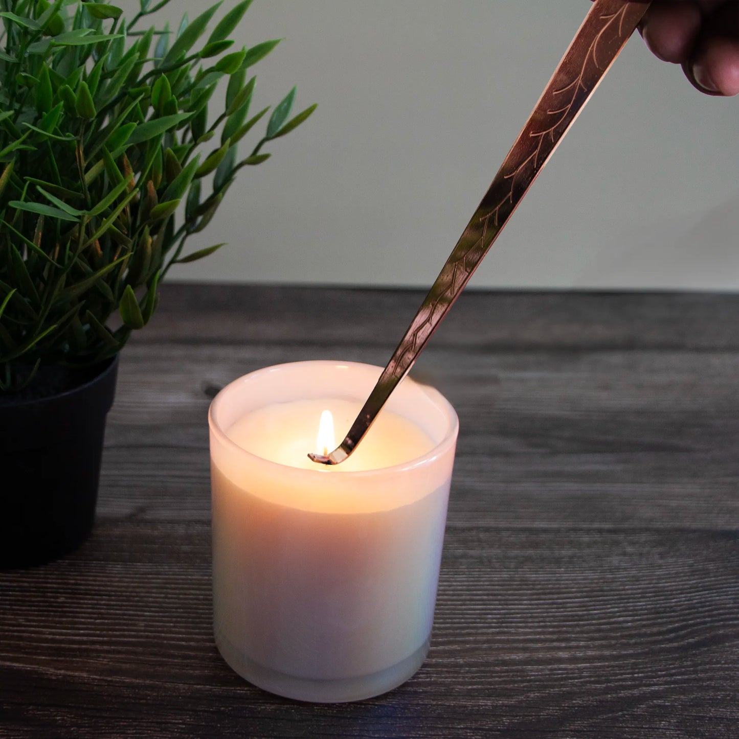 Apagavelas, Cortapabilo y Gancho de Pabilo - Kit de Herramientas para Cuidado de Velas - Oro Rosado