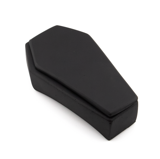 110ml - Colección Hechizo - Ataúd de Concreto para Velas - Negro (Edición Especial de Halloween)