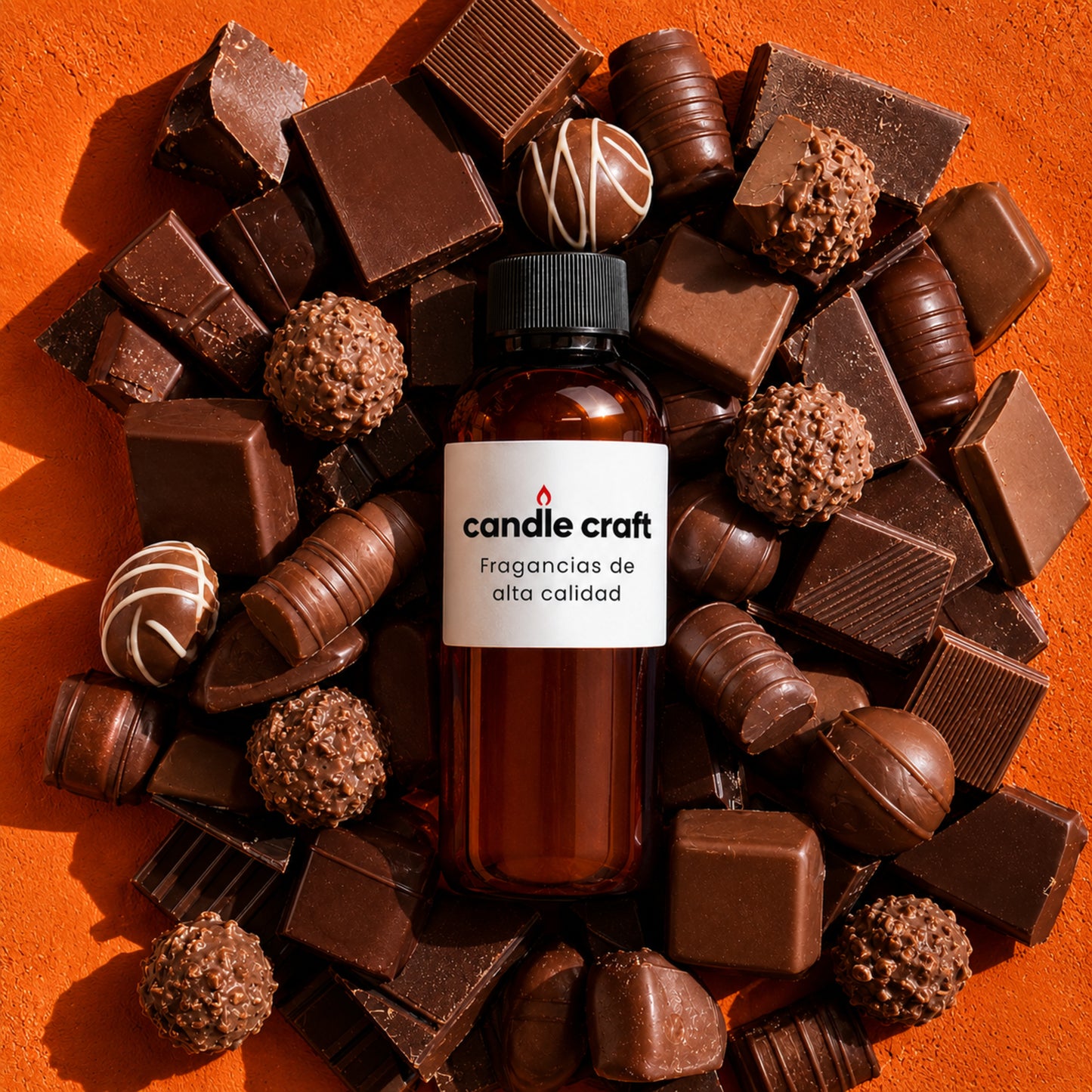Fragancia Candle Craft - Chocolate Cremoso - Esencia para Velas Jabones Difusores y Más - Hecho en México