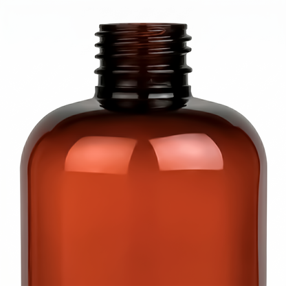 500ml Botella de Plástico PET - Rosca R-28 - Ámbar Transparente