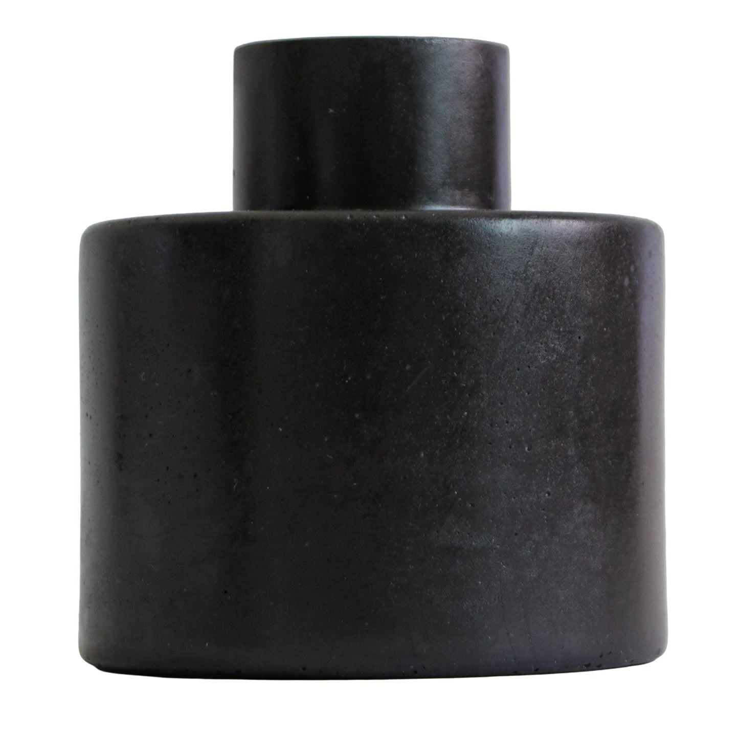 Carrara – Botella Difusora redonda de Concreto para Difusor de Varillas – Gris oxford