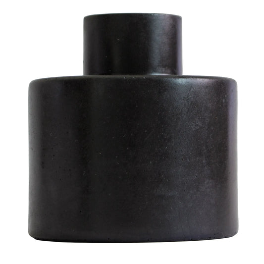 Carrara – Botella Difusora redonda de Concreto para Difusor de Varillas – Gris oxford