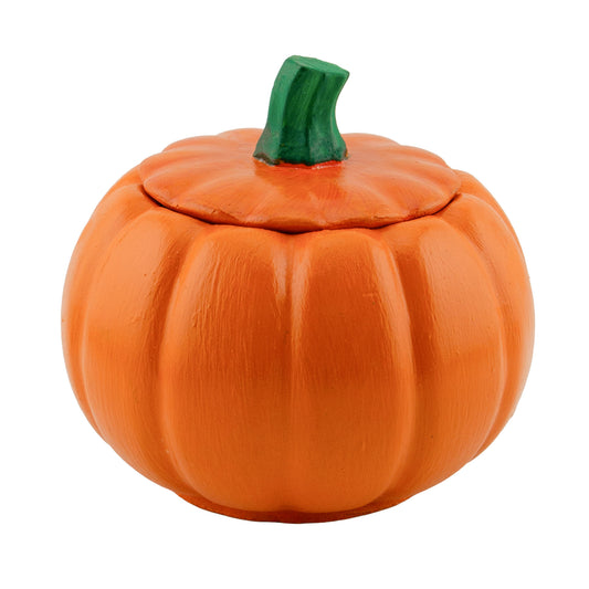 140ml - Colección Hechizo - Calabaza de Yeso para Velas - Naranja / Verde (Edición Especial de Halloween)