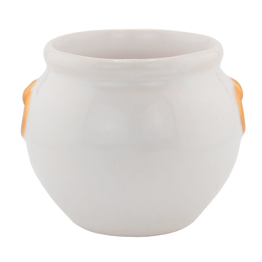 340ml - Colección Hechizo – Calderos de Cerámica para Velas - Blanco / Dorado (Edición Especial de Halloween)