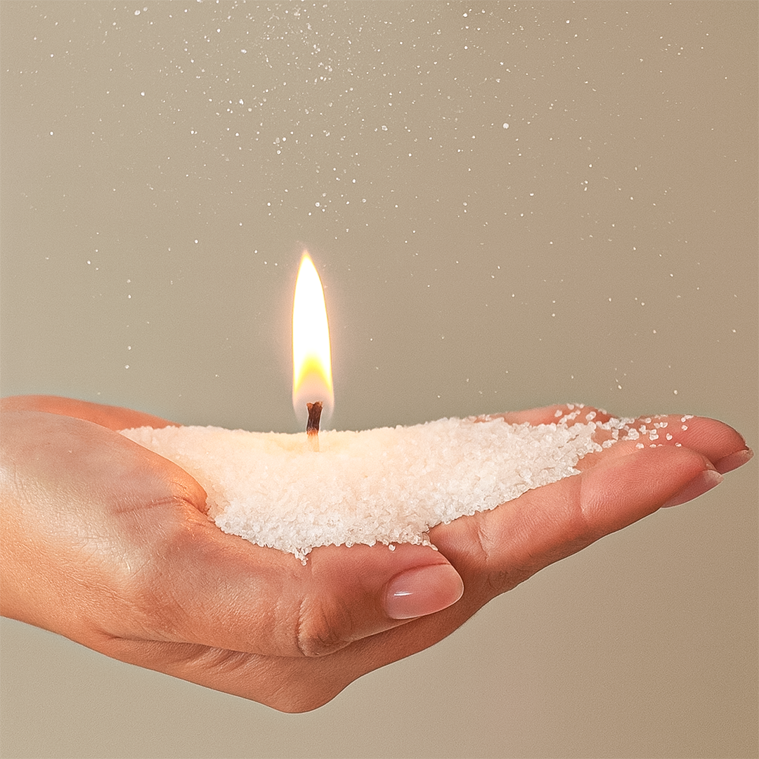 Cera Vegetal Tipo Arena / Cera de Nieve para Velas Decorativas
