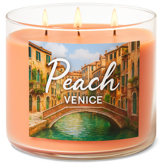 Fragancia Candle Craft - Venice Peach Bellini - Durazno Bellini Veneciano - Inspirada en Bath & Body Works®
