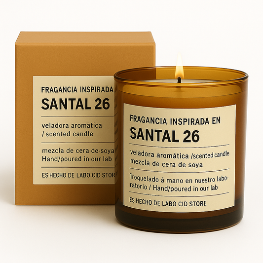 Fragancia Candle Craft - Santal 26 - Sándalo 26 - Inspirada en Le Labo®
