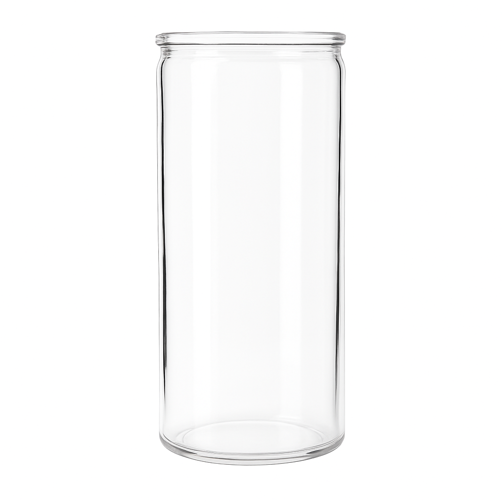 1500ml - Vaso para Veladora Jumbo - Vaso de vidrio para Velas - Transparente - Jumbo 1.5 Litros