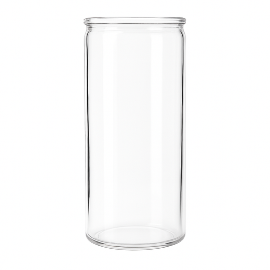 1500ml - Vaso para Veladora Jumbo - Vaso de vidrio para Velas - Transparente - Jumbo 1.5 Litros