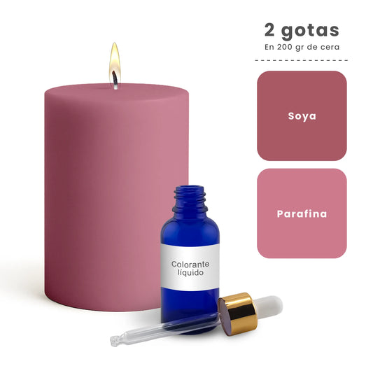 Colorante Líquido para Velas  – Ultra Concentración - Color: Rosa Pálido