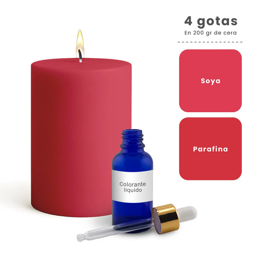 Colorante Líquido para Velas  – Ultra Concentración - Color: Salmón