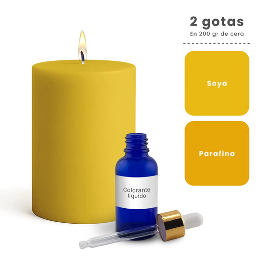 Colorante Líquido para Velas  – Ultra Concentración - Color: Amarillo