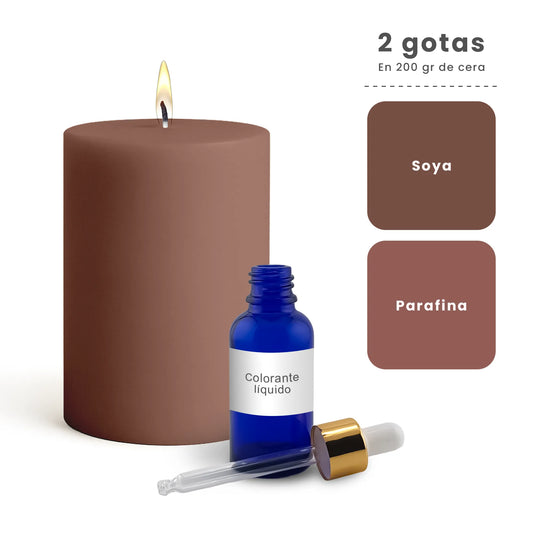 Colorante Líquido para Velas  – Ultra Concentración - Color: Café