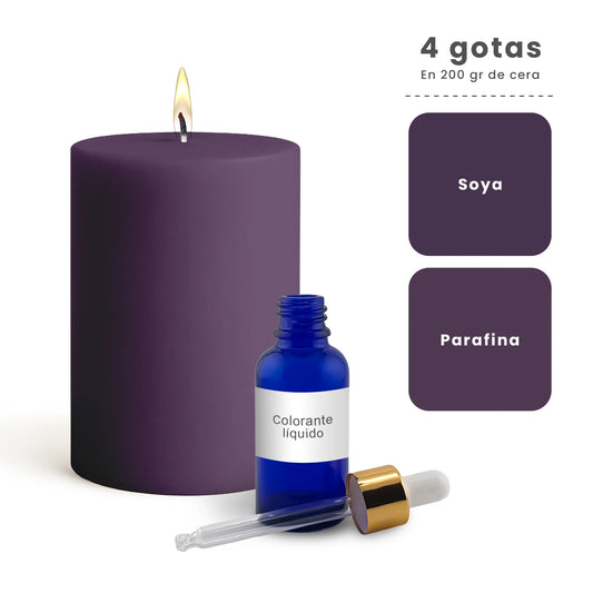 Colorante Líquido para Velas  – Ultra Concentración - Color: Morado