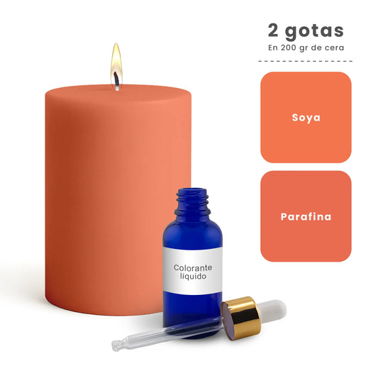 Colorante Líquido para Velas  – Ultra Concentración - Color: Naranja