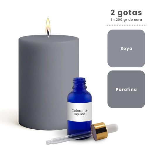 Colorante Líquido para Velas - Ultra Concentración - Color: Negro