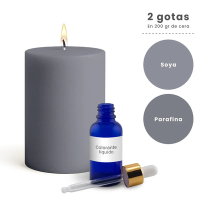 Colorante Líquido para Velas - Ultra Concentración - Color: Negro