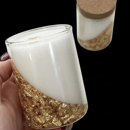 Hojas Dorado Claro - Papel Dorado Claro - Ultra Fino para Decoración de Velas y Detalles Artesanales