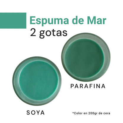 Colorante Líquido para Velas  – Ultra Concentración - Color: Espuma de Mar / Verde