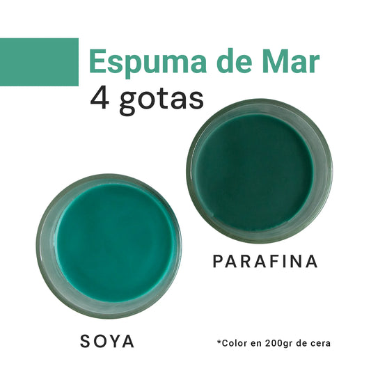 Colorante Líquido para Velas  – Ultra Concentración - Color: Espuma de Mar / Verde