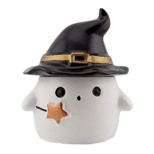 120ml - Colección Hechizo - Fantasma de Yeso para Velas - Blanco / Negro (Edición Especial de Halloween)